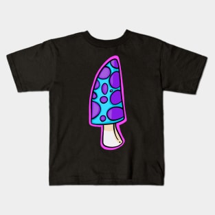 Blue spotty mushroom Kids T-Shirt